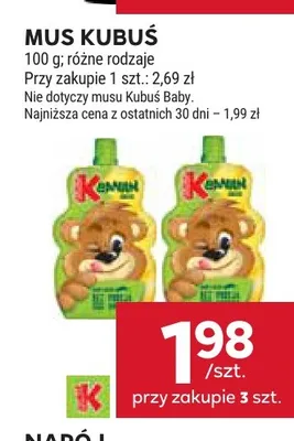Mus Kubuś promocja w Stokrotka