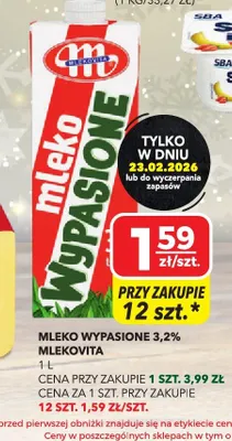 Mleko wypasione 3,2% promocja w Top Market