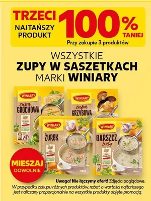 Zupy w saszetkach promocja w Kaufland