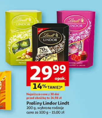 Praliny Lindor promocja w Auchan