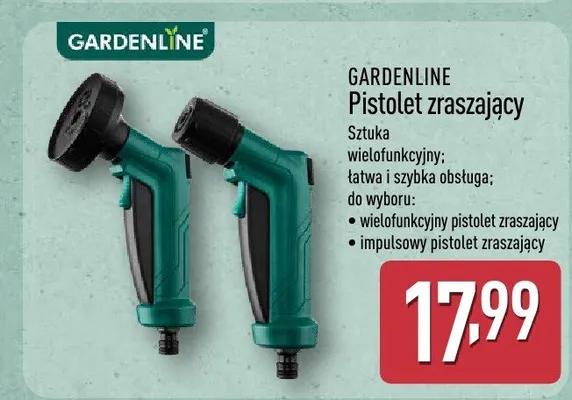 Pistolet zraszający impulsowy Gardenline promocja w Aldi