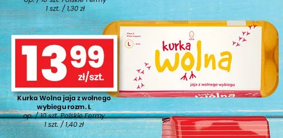 Jaja z wolnego wybiegu Kurka Wolna rozm. L promocja w emma MARKET