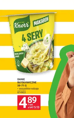Danie błyskawiczne Knorr promocja w Selgros
