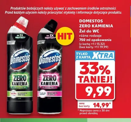 Żel do WC Domestos Zero Kamienia Pink promocja w Kaufland