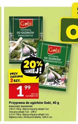 Przyprawa do ogórków kwaszonych Gobi promocja w Twój Market