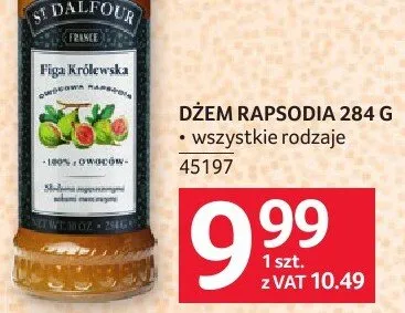 Dżem rapsodia St. Dalfour 284 g promocja w Selgros