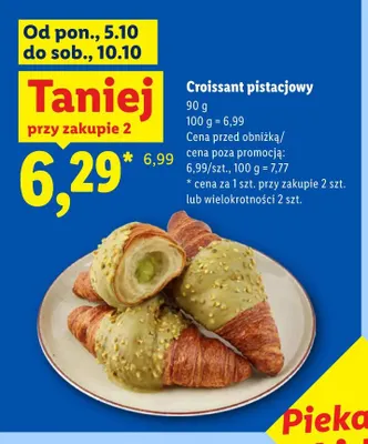 Croissant pistacjowy promocja w Lidl