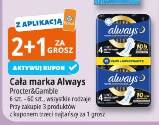 Podpaski Ultra Secure Night promocja w Leclerc