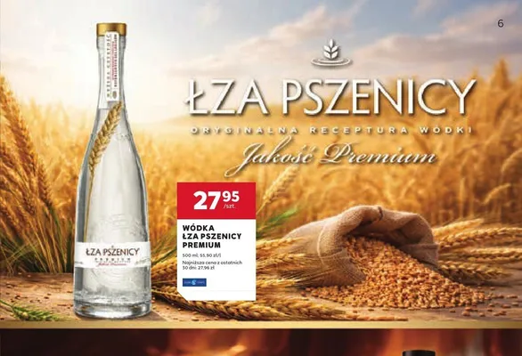 Wódka Łza Pszenicy Premium promocja w Stokrotka
