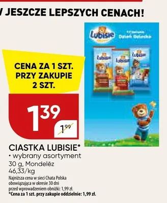Ciastka mleczne Lubisie promocja w Chata Polska