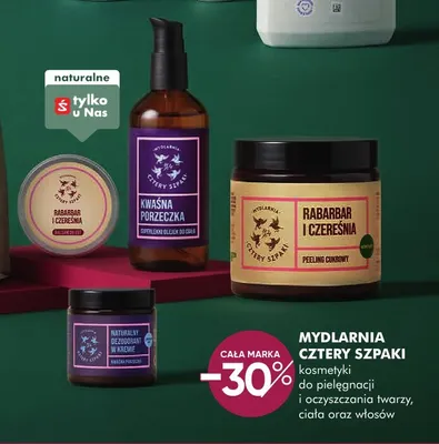 Kosmetyki do pielęgnacji i oczyszczania twarzy, ciała oraz włosów Mydlarnia Cztery Szpaki promocja w Super-Pharm
