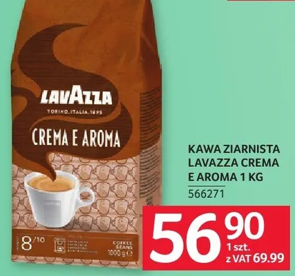 Kawa ziarnista Lavazza Crema e Aroma promocja w Selgros