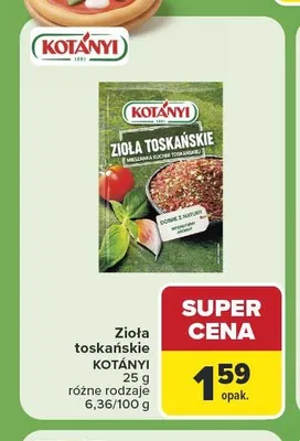 Zioła toskańskie Kotányi promocja w Carrefour
