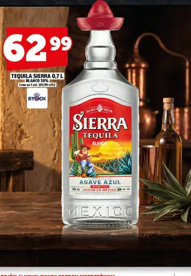 Tequila Sierra Blanco 38% promocja w TOPAZ