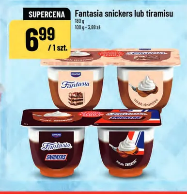 Jogurt Danone Fantasia Snickers promocja w POLOmarket