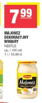 Majonez dekoracyjny Winiary promocja w SPAR