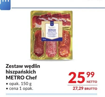 Zestaw wędlin hiszpańskich Metro Chef promocja w Makro