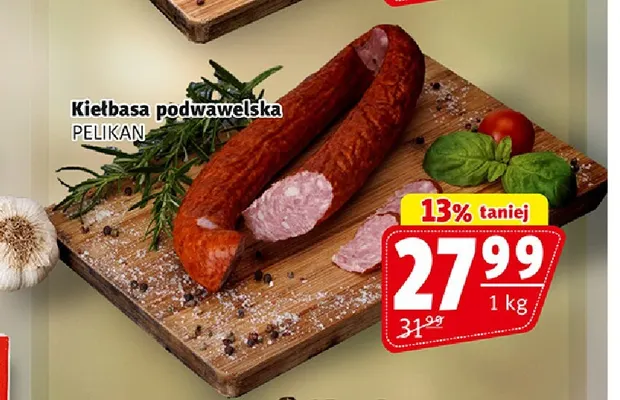 Kiełbasa podwawelska Pelikan promocja w Prim Market