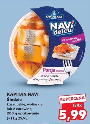 Śledzie kaszubskie, wolińskie lub z żurawem promocja w Kaufland