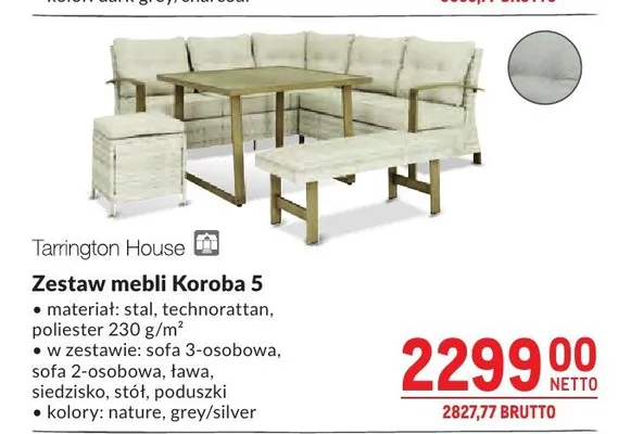 Zestaw mebli Tarrington House Koroba 5 promocja w Makro