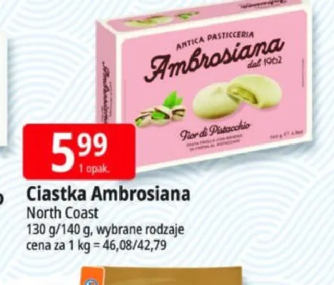 Ciastka Fior di Pistacchio Ambrosiana promocja w Leclerc