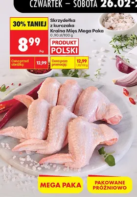 Skrzydełka z kurczaka Mega Paka promocja w Biedronka