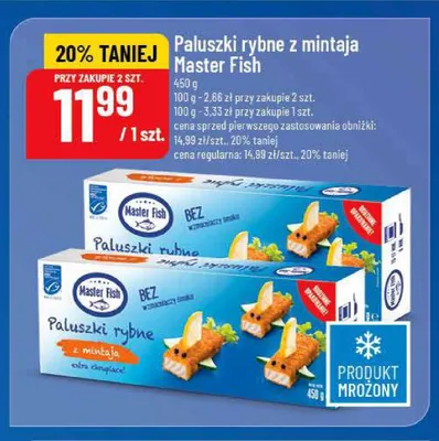 Paluszki rybne z mintaja Master Fish promocja w POLOmarket