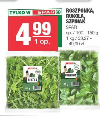 Szpinak SPAR promocja w SPAR