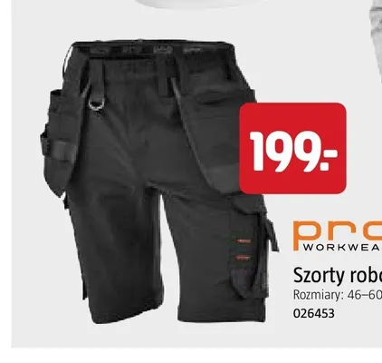 Szorty robocze męskie Pro Workwear promocja w Jula