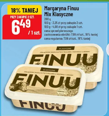 Margaryna Finuu Mix Klasyczne promocja w POLOmarket