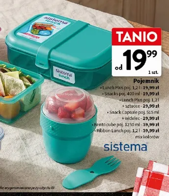 Pojemnik Bento cube sistema promocja w Intermarche