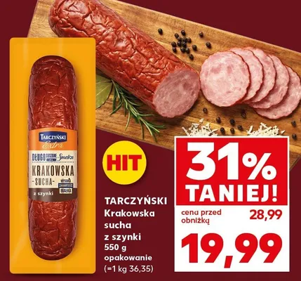 Krakowska sucha z szynki  promocja w Kaufland