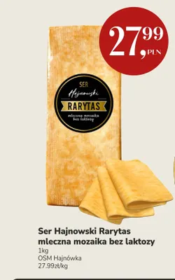 Ser Hajnowski Rarytas mleczna mozaika bez laktozy promocja w Market Point