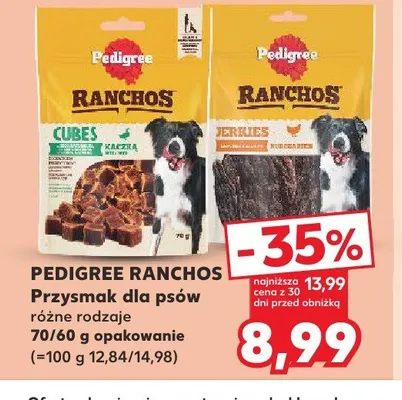 Przysmak dla psów Pedigree Ranchos promocja w Kaufland