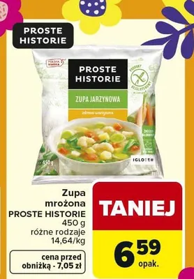 Zupa mrożona różne rodzaje promocja w Carrefour