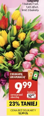 Tulipany promocja w Delikatesy Centrum