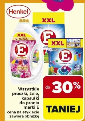 Proszki, żele, kapsułki do prania XXL promocja w Carrefour Market
