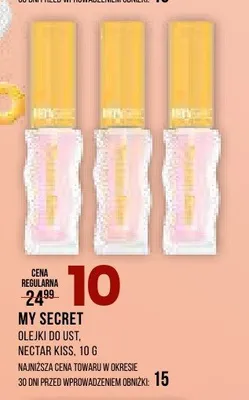 Olejki do ust MY SECRET Nectar Kiss promocja w Drogerie Natura