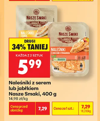 Naleśniki z serem Nasze Smaki promocja w Biedronka