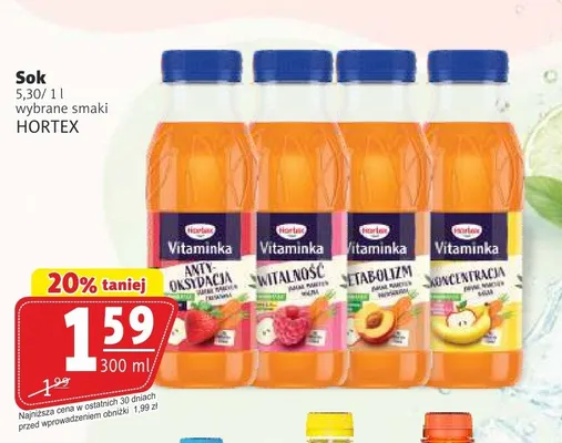 Sok Hortex Vitaminka Koncentracja promocja w Prim Market