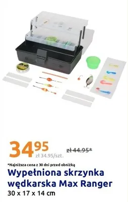 Wypełniona skrzynka wędkarska max ranger promocja w Action