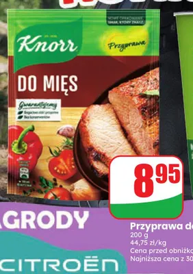 Przyprawa do mięs Knorr promocja w Dino