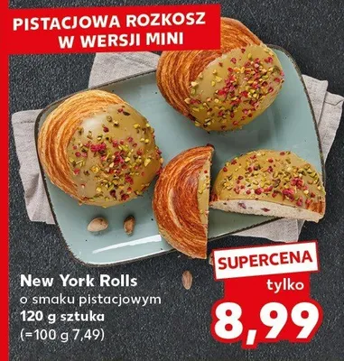 New York Rolls o smaku pistacjowym promocja w Kaufland