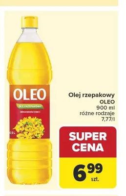 Olej rzepakowy Oleo promocja w Carrefour Market