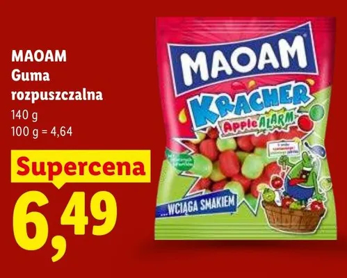 Guma rozpuszczalna MAOAM promocja w Lidl