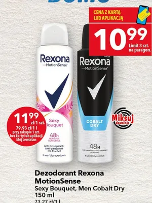 Dezodorant Rexona MotionSense Sexy Bouquet promocja w LEWIATAN