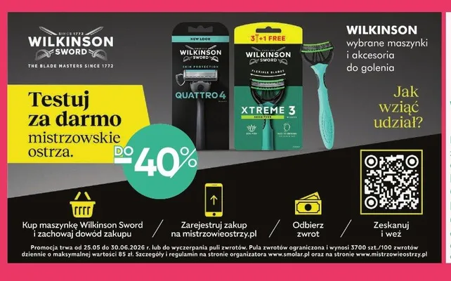 Maszynki i akcesoria do golenia Wilkinson Sword promocja w Super-Pharm