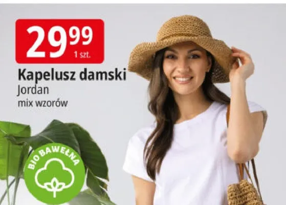 Kapelusz damski Jordan mix wzorów promocja w Leclerc