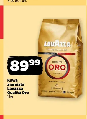 Kawa ziarnista Lavazza Qualità Oro promocja w Netto