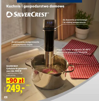 Cyrkulator do gotowania sous vide SilverCrest 1000W promocja w Lidl